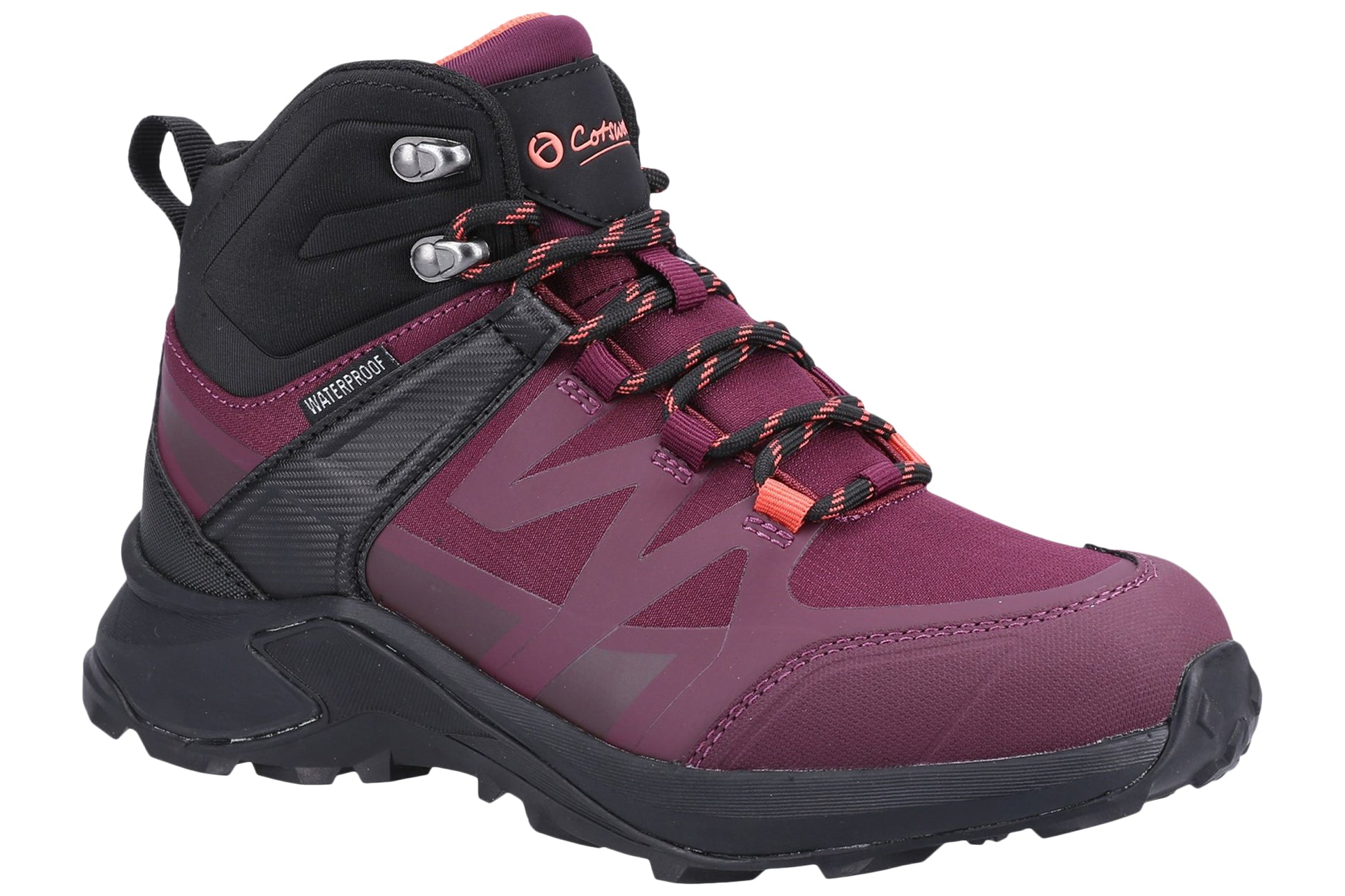 cotswold-horton-ladies-hiking-boots-burgundy-right