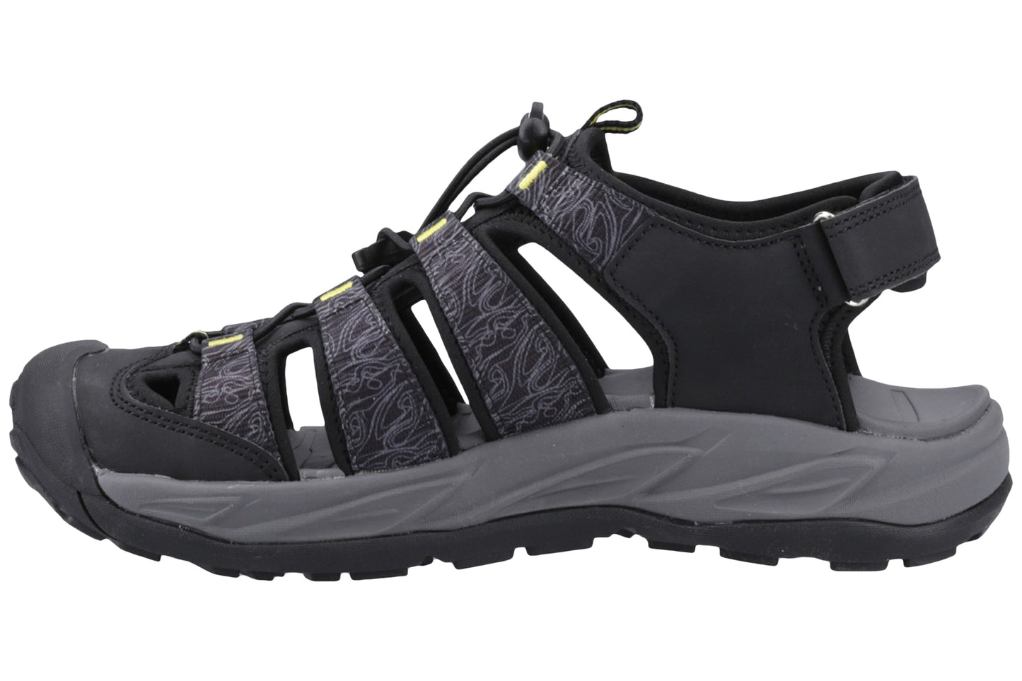 Cotswold Minster Black Mens Sandals