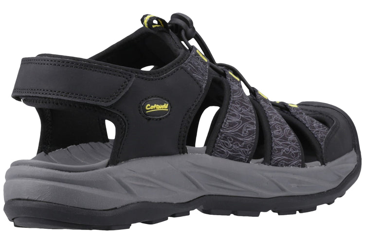 Cotswold Minster Black Mens Sandals