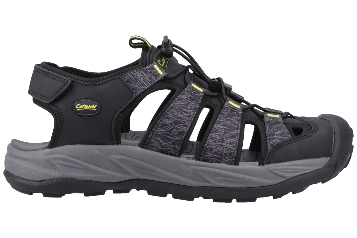 Cotswold Minster Black Mens Sandals