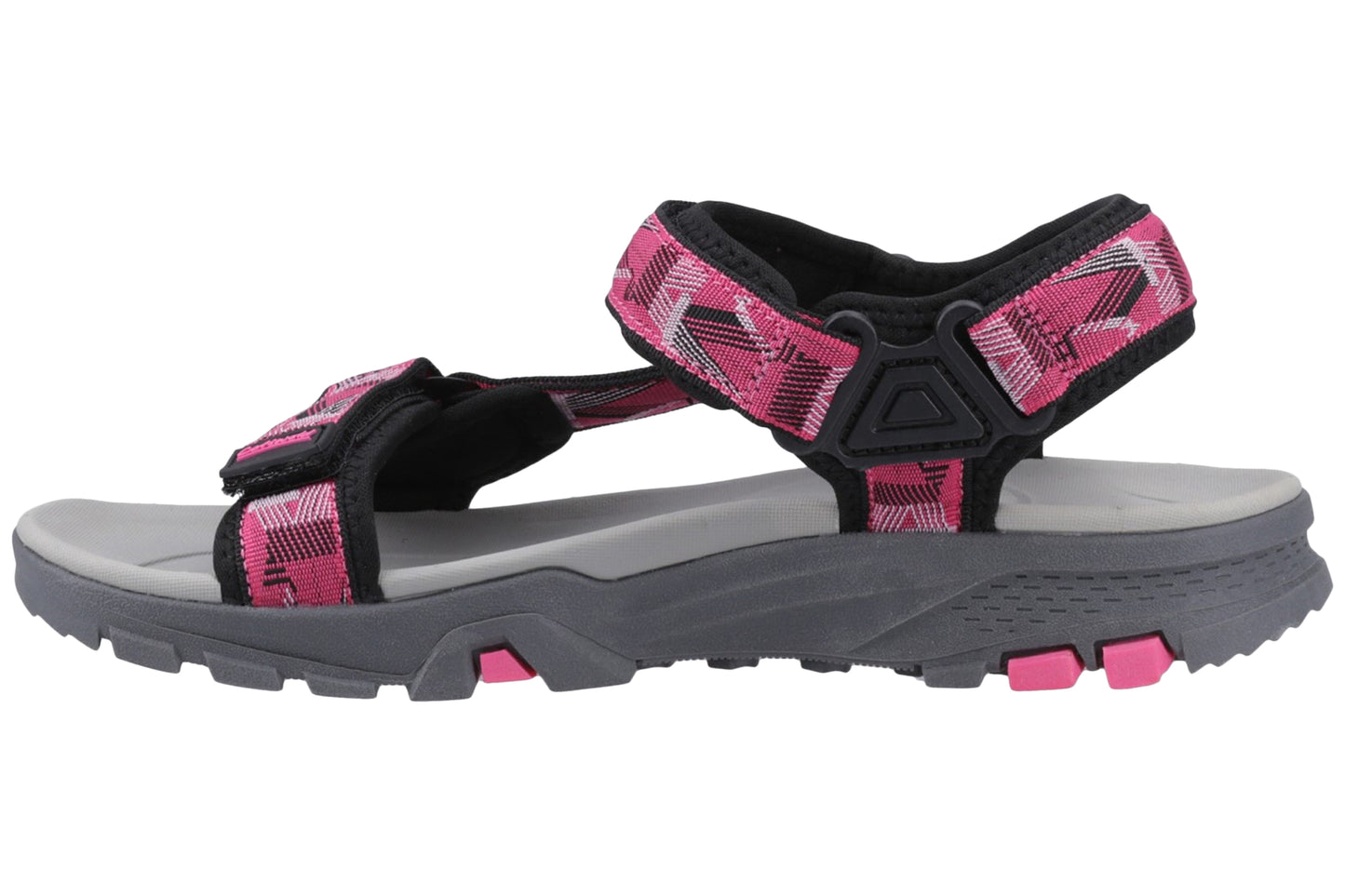 Cotswold Stanton Black/Fuchsia Womens Sandals
