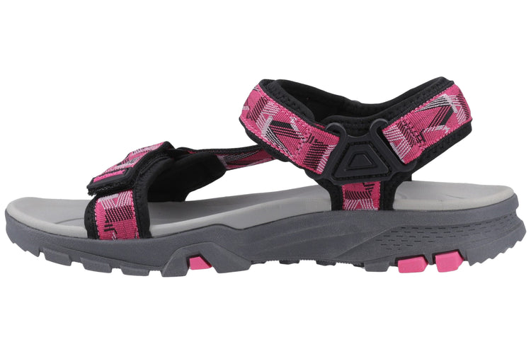 Cotswold Stanton Black/Fuchsia Womens Sandals