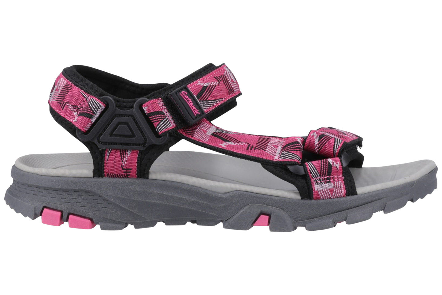 Cotswold Stanton Black/Fuchsia Womens Sandals