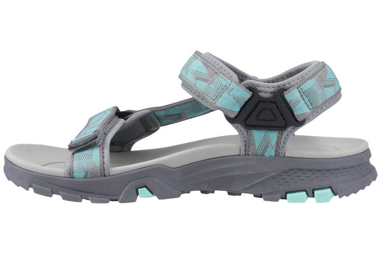 Cotswold Stanton Grey/Turquoise Womens Sandals
