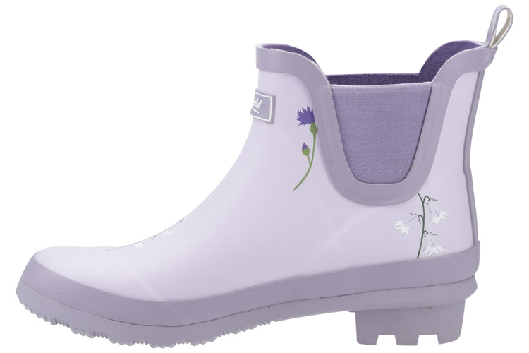 Cotswold Wildflower Ankle Lilac Womens Wellingtons