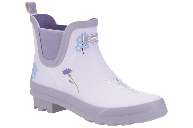 Cotswold Wildflower Ankle Lilac Womens Wellingtons