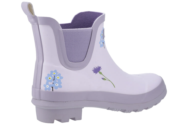 Cotswold Wildflower Ankle Lilac Womens Wellingtons