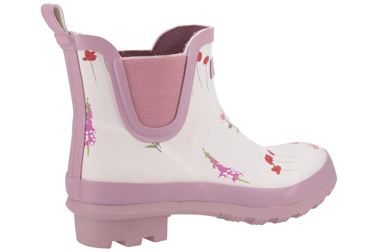 Cotswold Wildflower Ankle Pink Womens Wellingtons