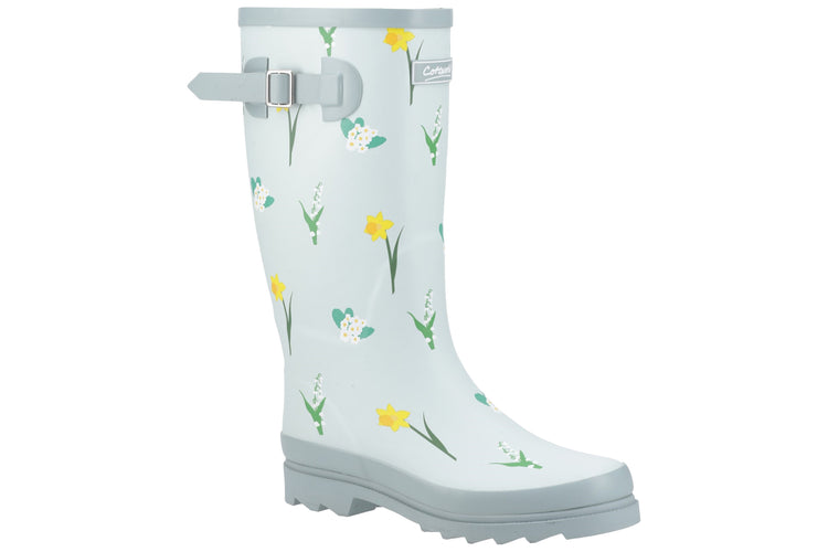 Cotswold Wildflower Tall Mint Womens Wellingtons