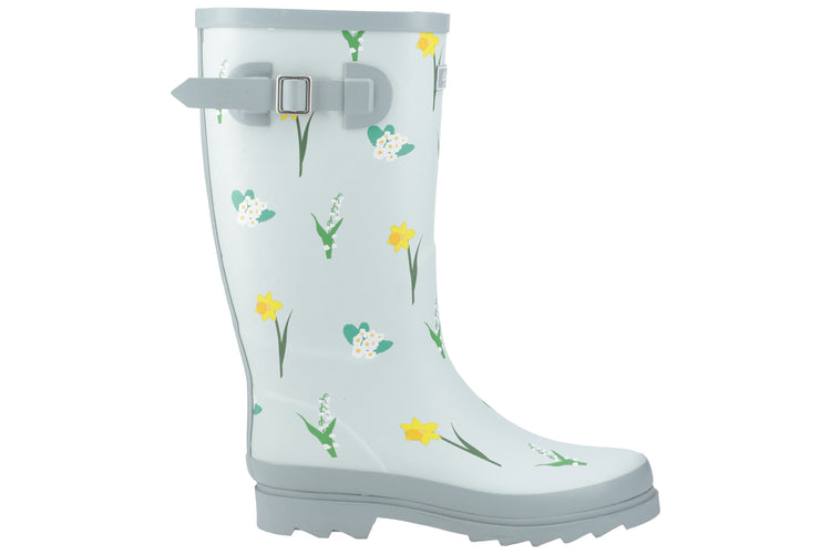 Cotswold Wildflower Tall Mint Womens Wellingtons