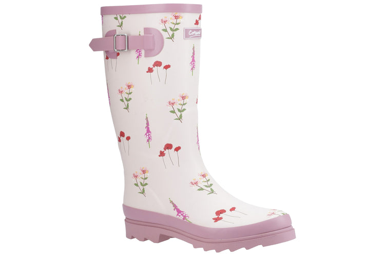 Cotswold Wildflower Tall Pink Womens Wellingtons