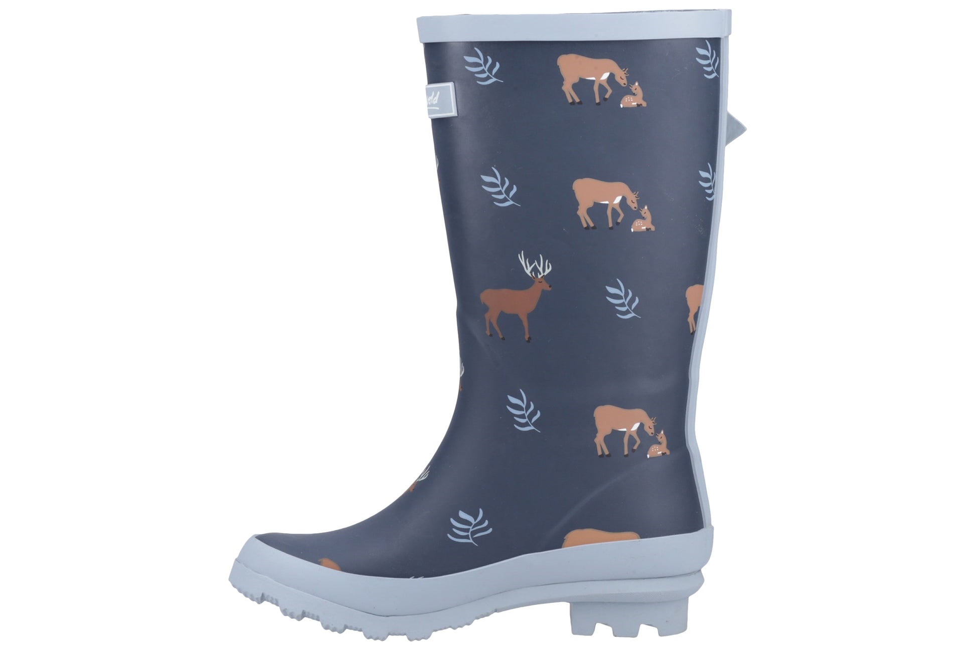 cotswold-woodland-mid-patterned-wellingtons-deers-left-flat