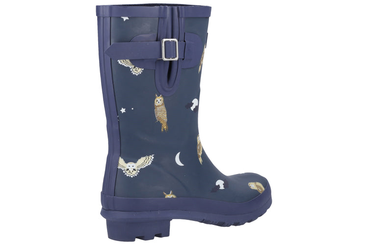 Cotswold Woodland Mid Owls Womens Wellingtons