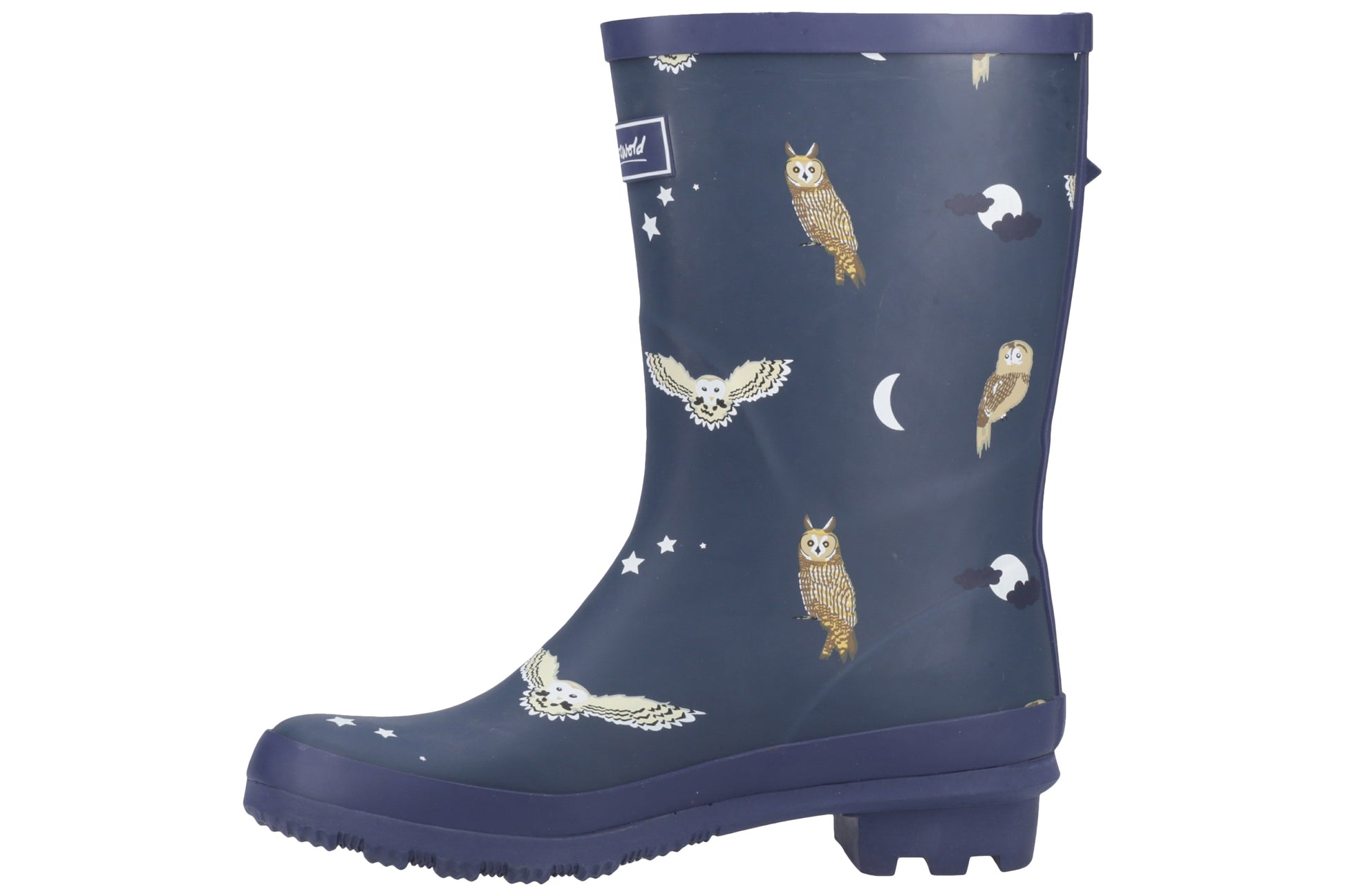 cotswold-woodland-mid-patterned-wellingtons-owls-left-flat