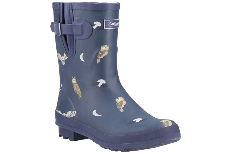 Cotswold Woodland Mid Owls Womens Wellingtons