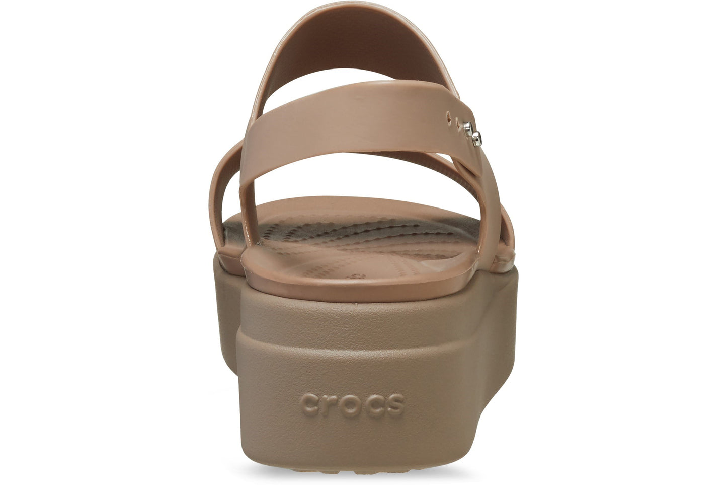 Crocs Brooklyn Low Wedge Latte/Mushroom Womens Sandals