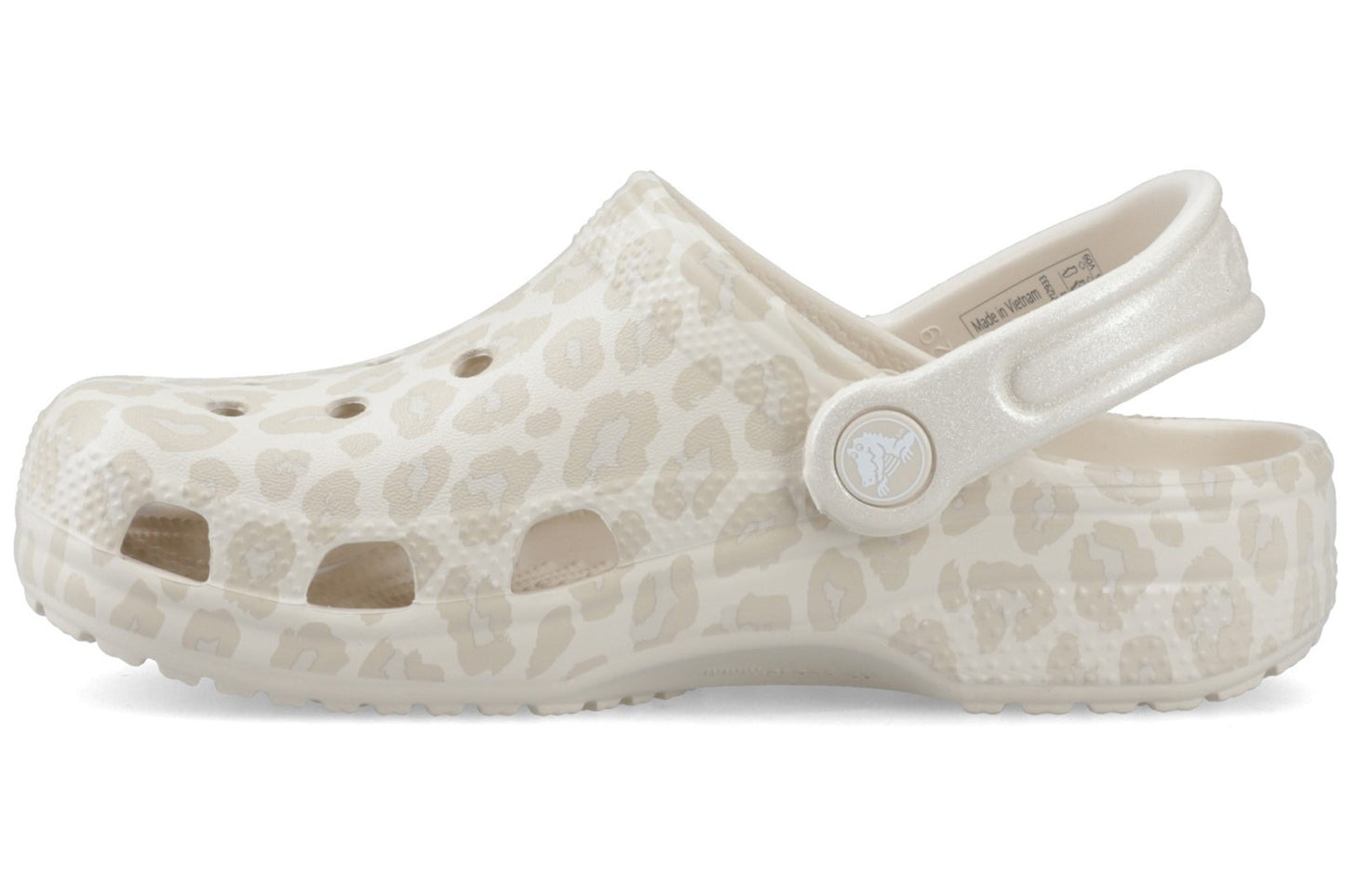 Crocs Classic Animal Clog Kid Almond Tint/Leopard Girls Sandals