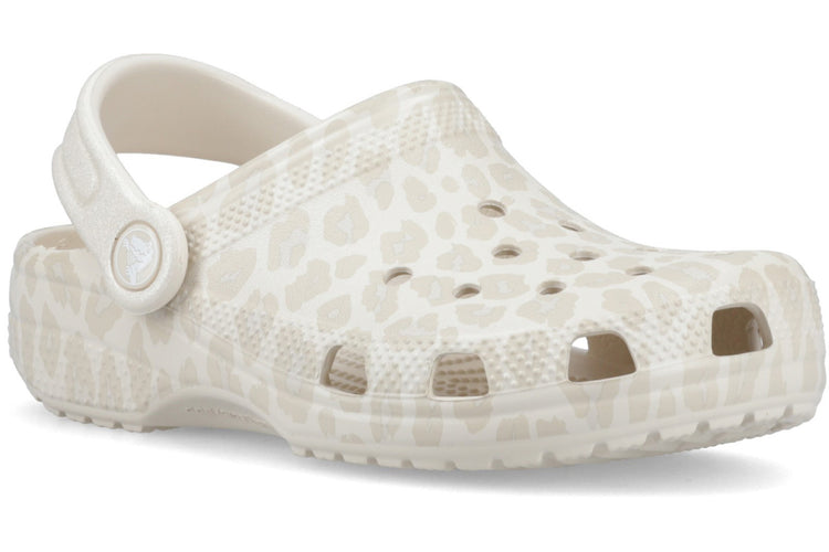 Crocs Classic Animal Clog Kid Almond Tint/Leopard Girls Sandals
