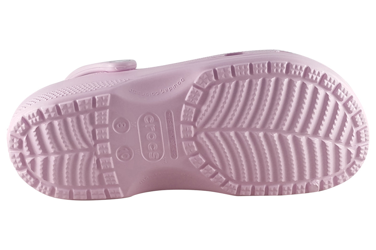 crocs classic clog 10001 ballerina pink sole