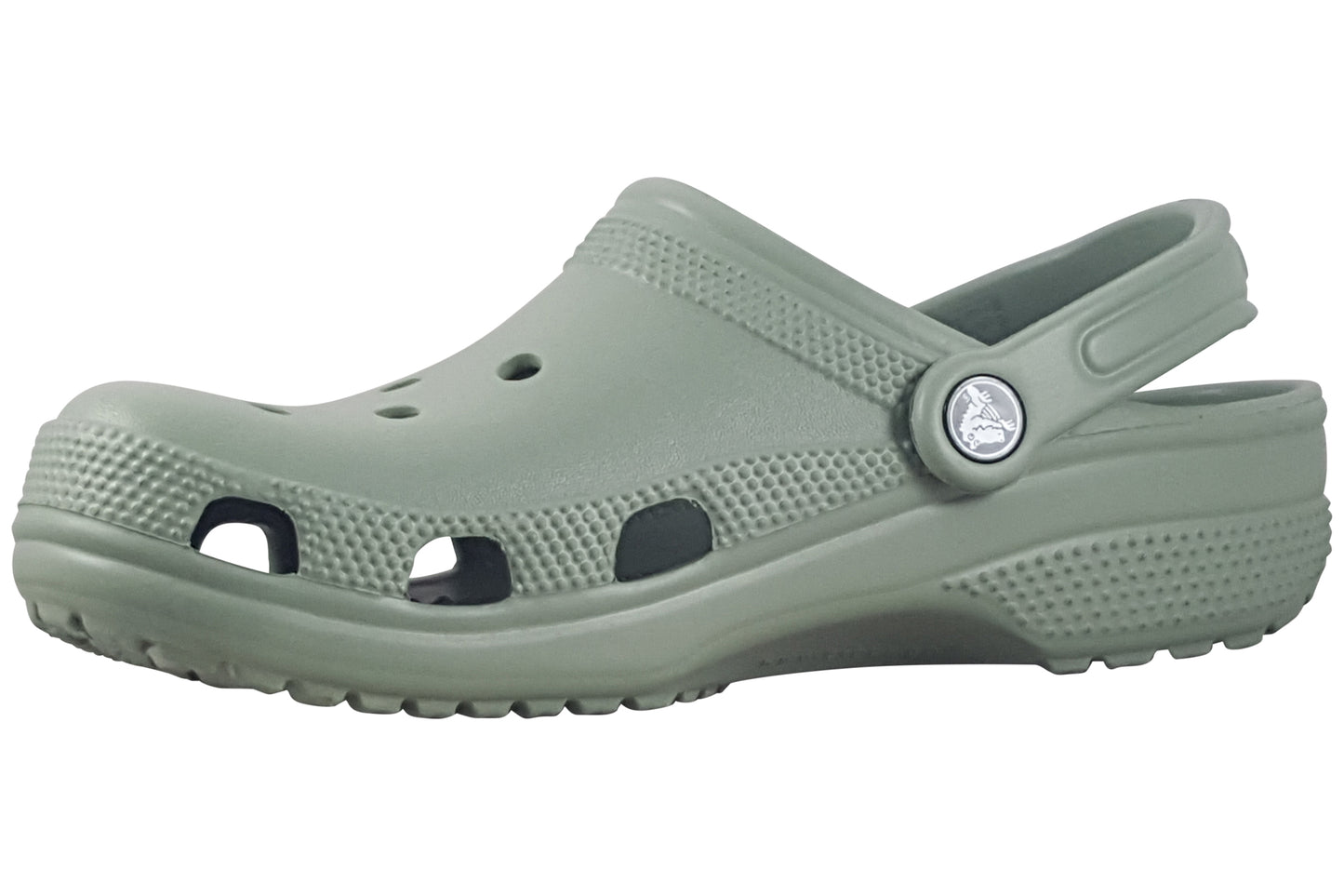 crocs classic clog 10001 moss womens sandals left