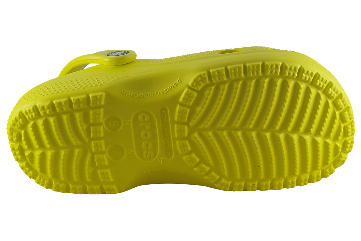 crocs classic clog 206991 acidity yellow sole