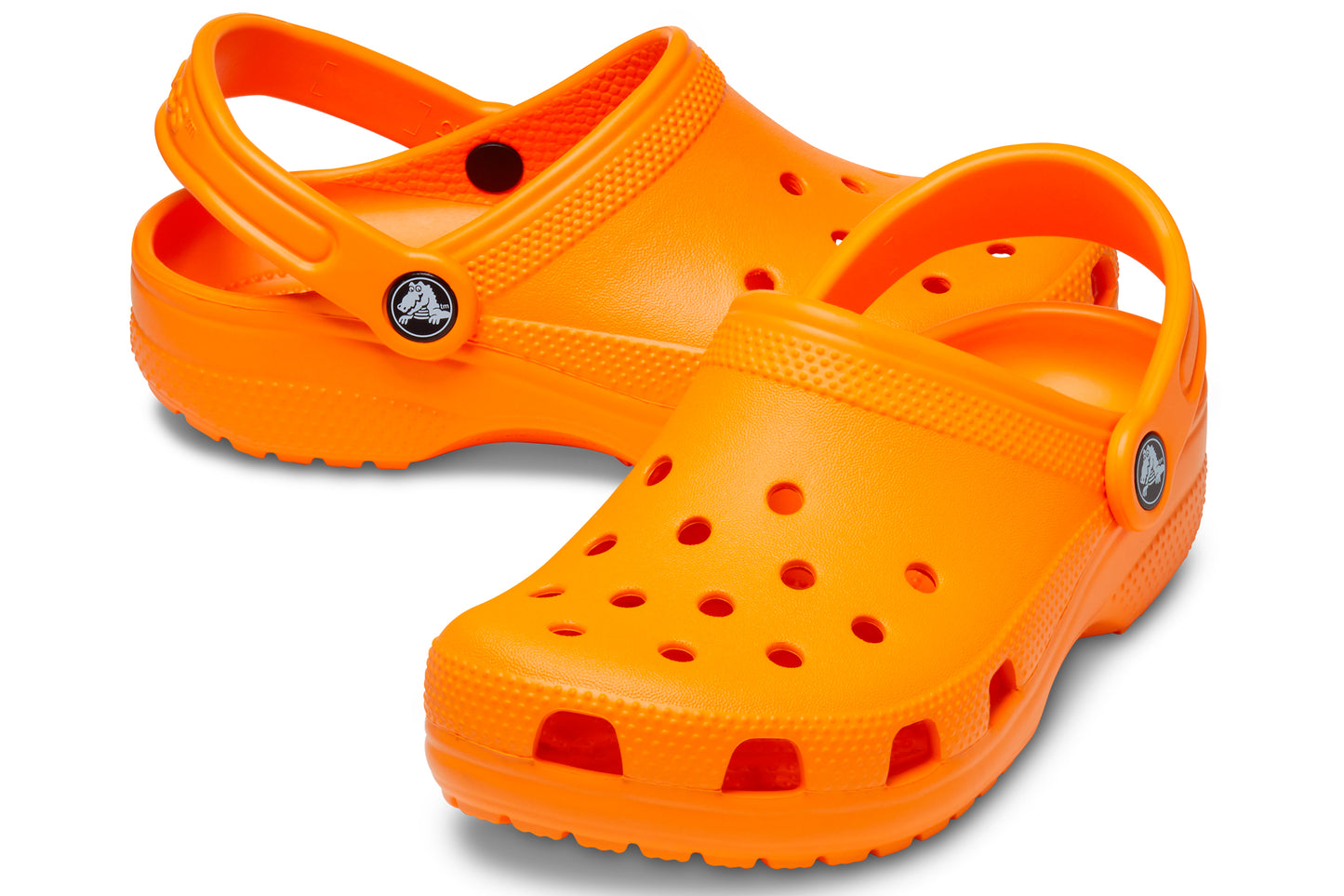crocs classic clog 206991 orange zing pair