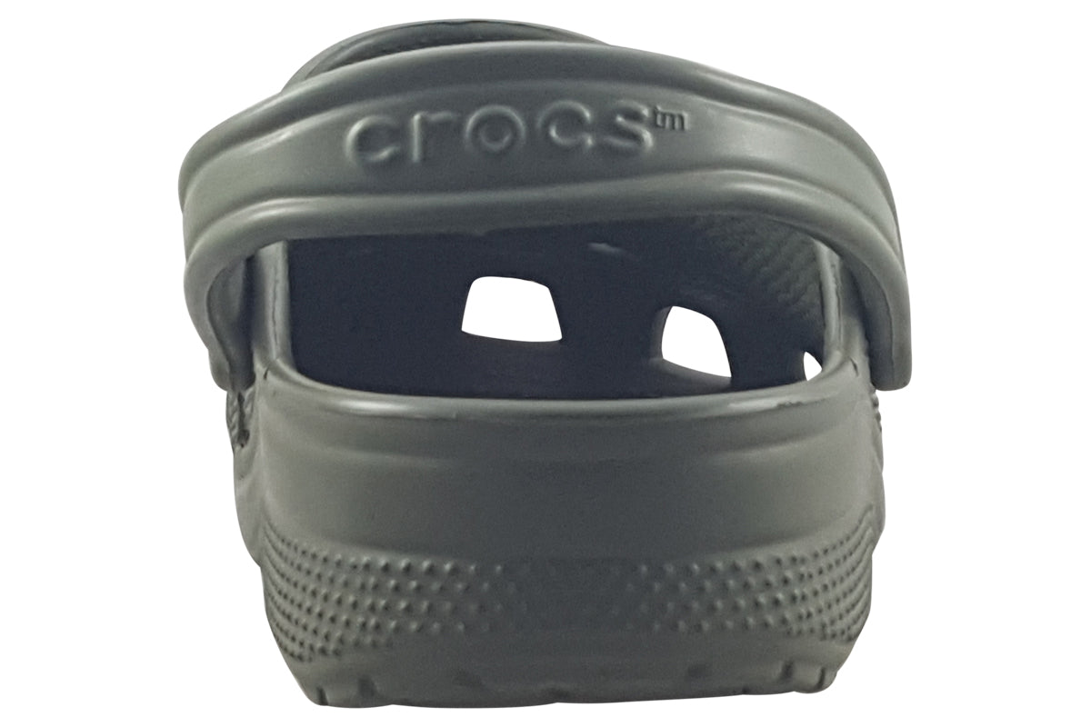crocs classic clog m army green back