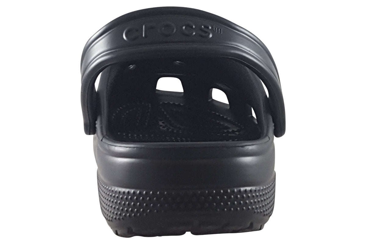 crocs classic clog m black back