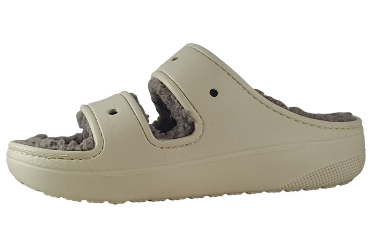 Crocs Classic Cozzzy Sandal 207446 Bone/Mushroom Womens Slippers