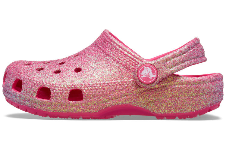 Crocs Classic Glitter Clog 210985 Dragon Fruit Girls Sandals