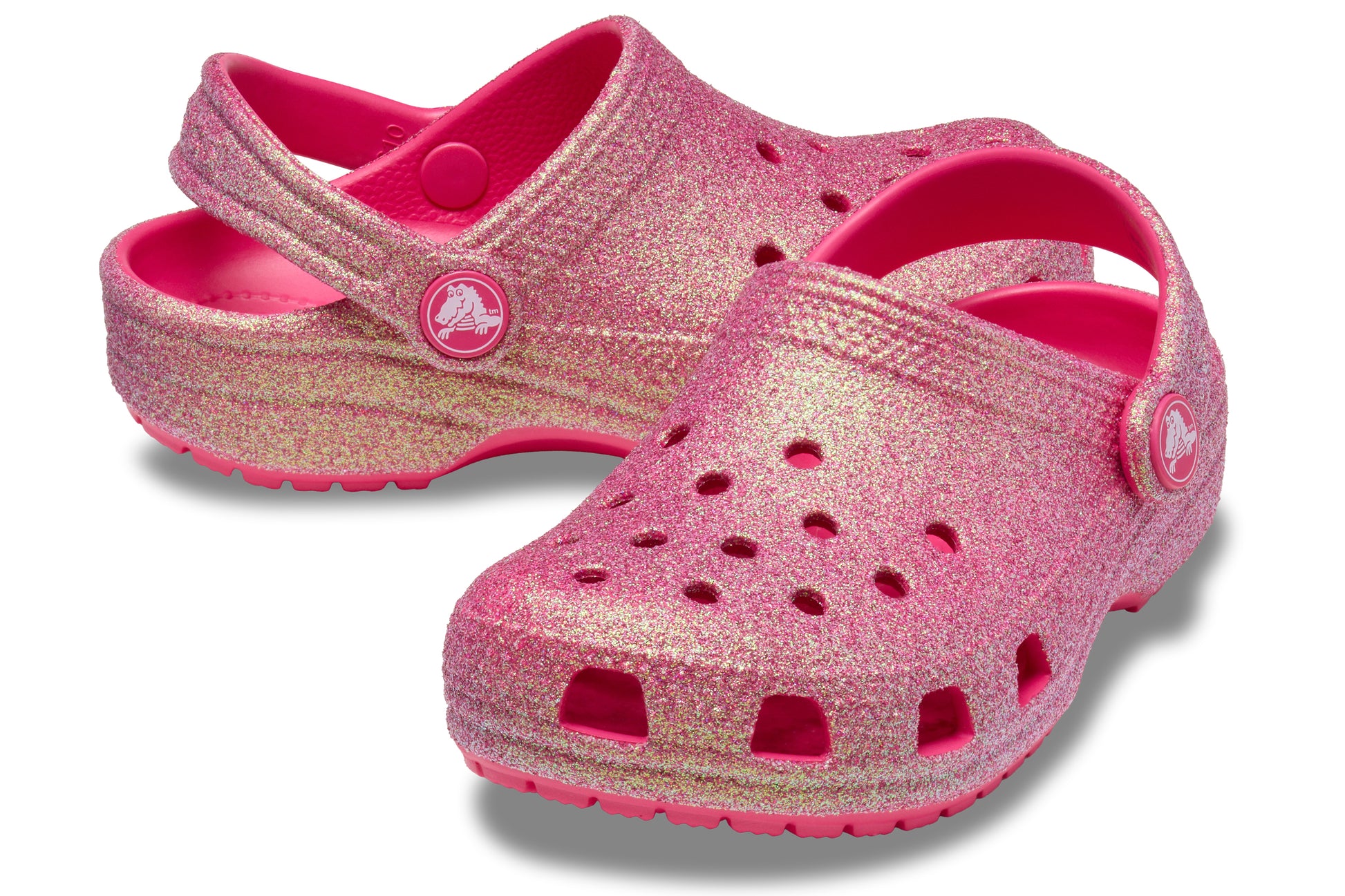 crocs-classic-glitter-clg-210985-dragon-fruit-pair
