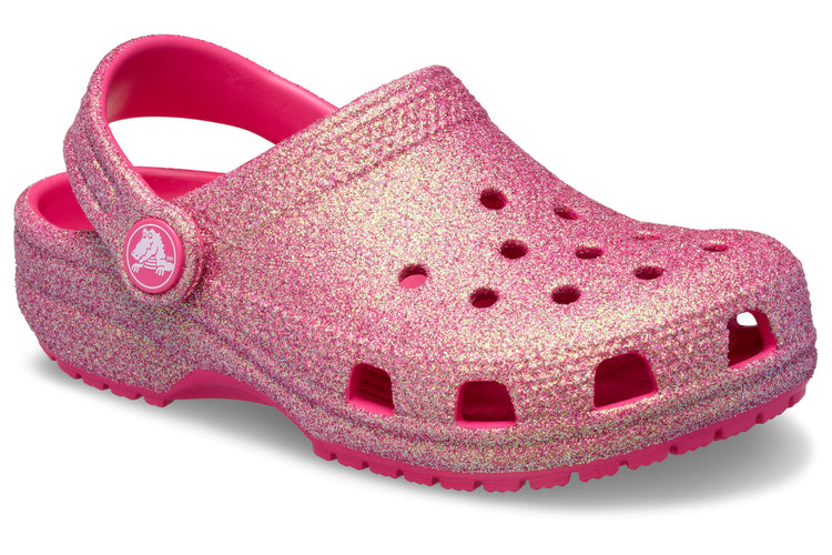 Crocs Classic Glitter Clog 210985 Dragon Fruit Girls Sandals