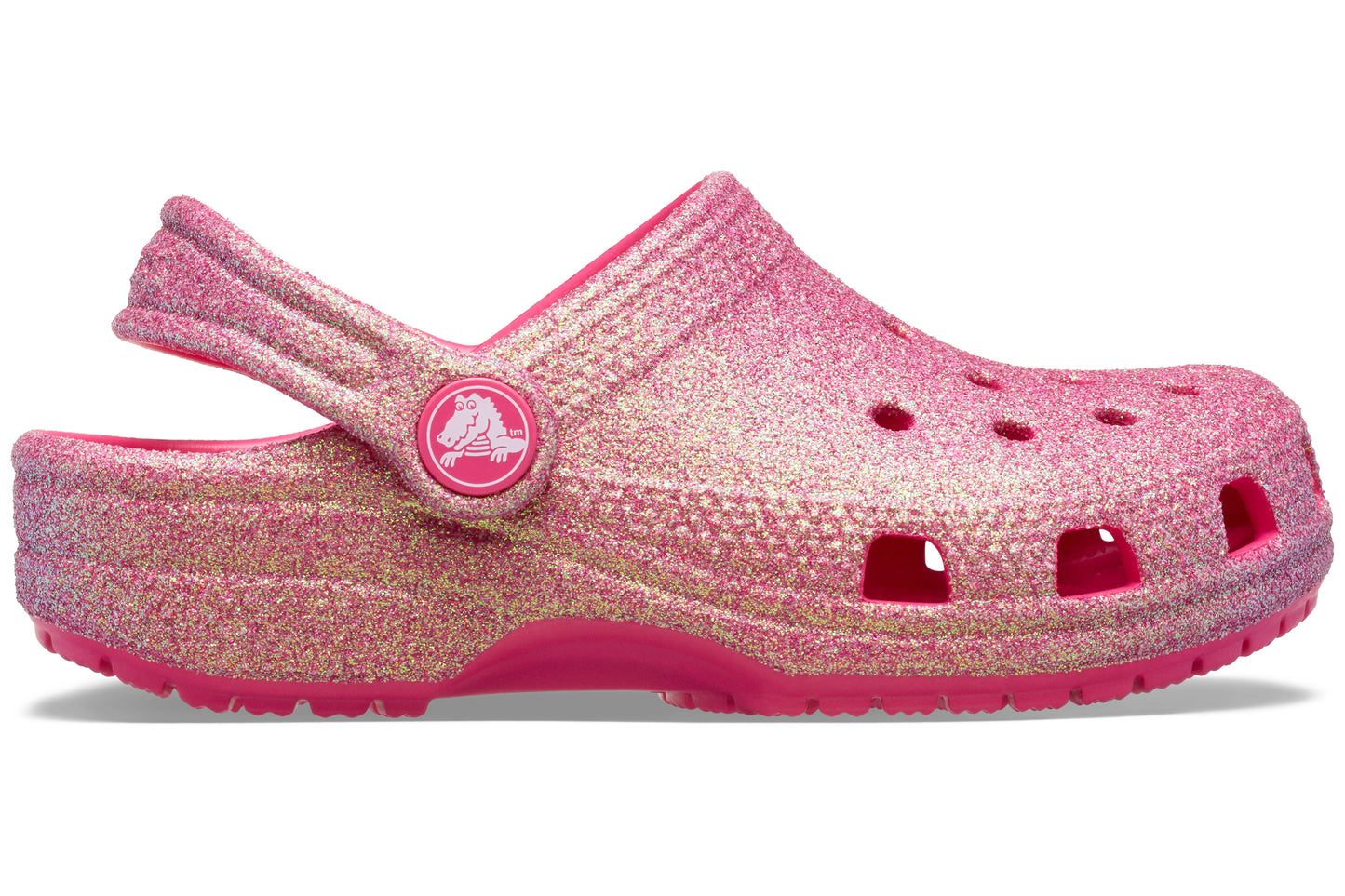 crocs classic glitter clg 210985 dragon fruit right1