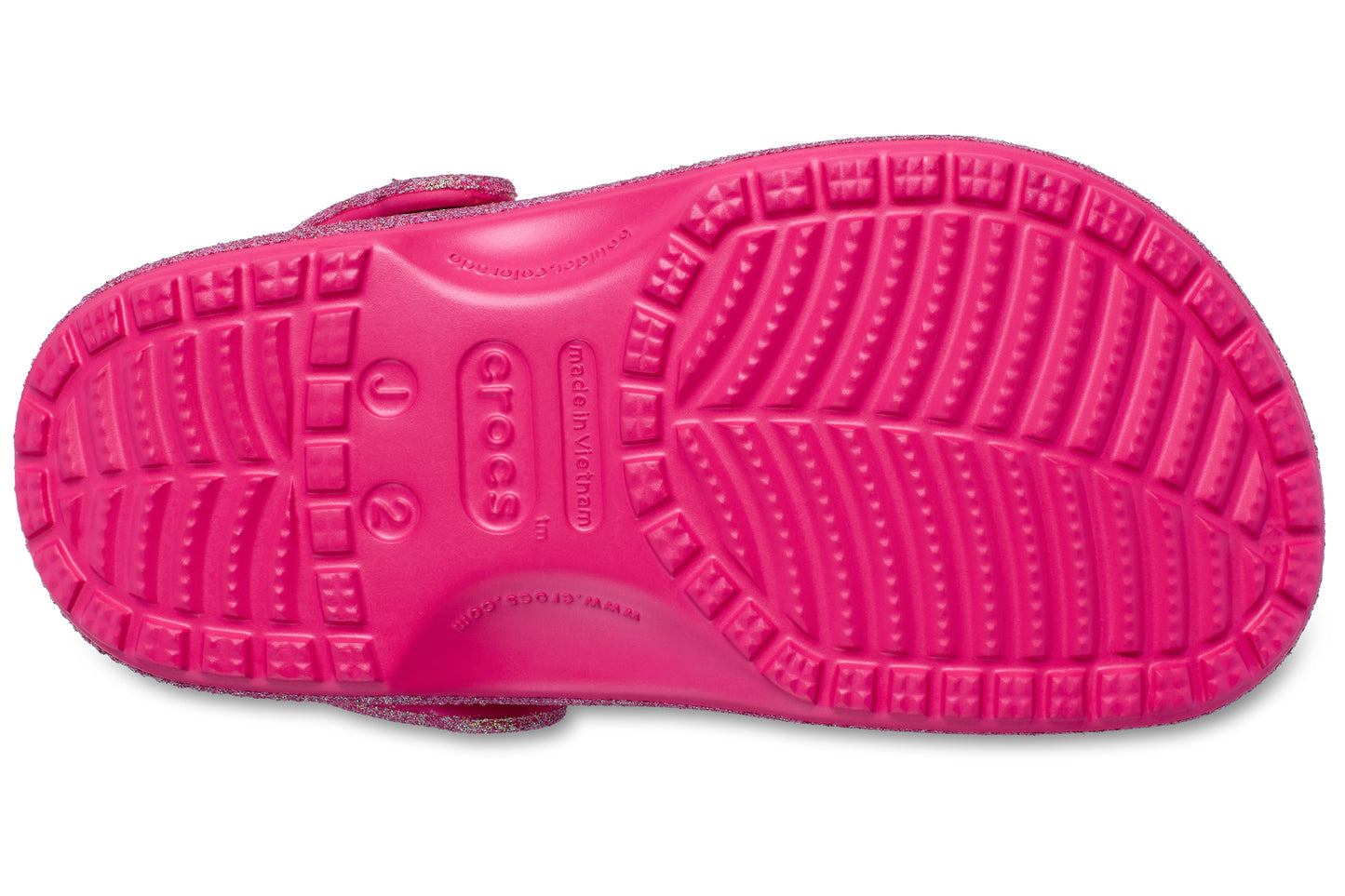 crocs classic glitter clg 210985 dragon fruit sole