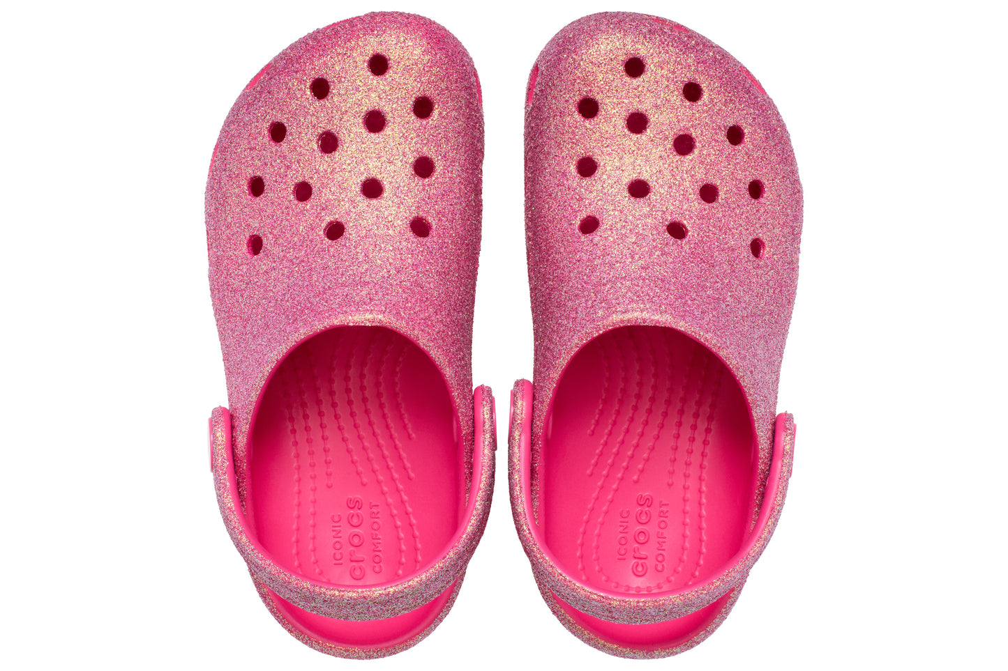 crocs classic glitter clg 210985 dragon fruit top