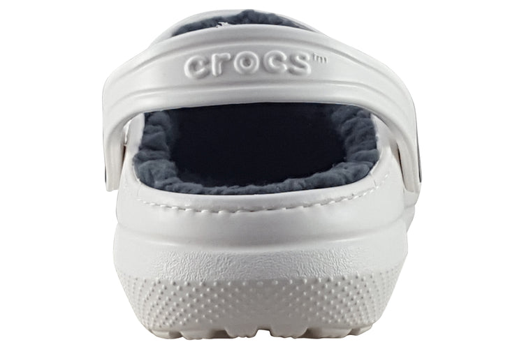 Crocs Classic Lined B 207010 White/Grey Boys Slippers