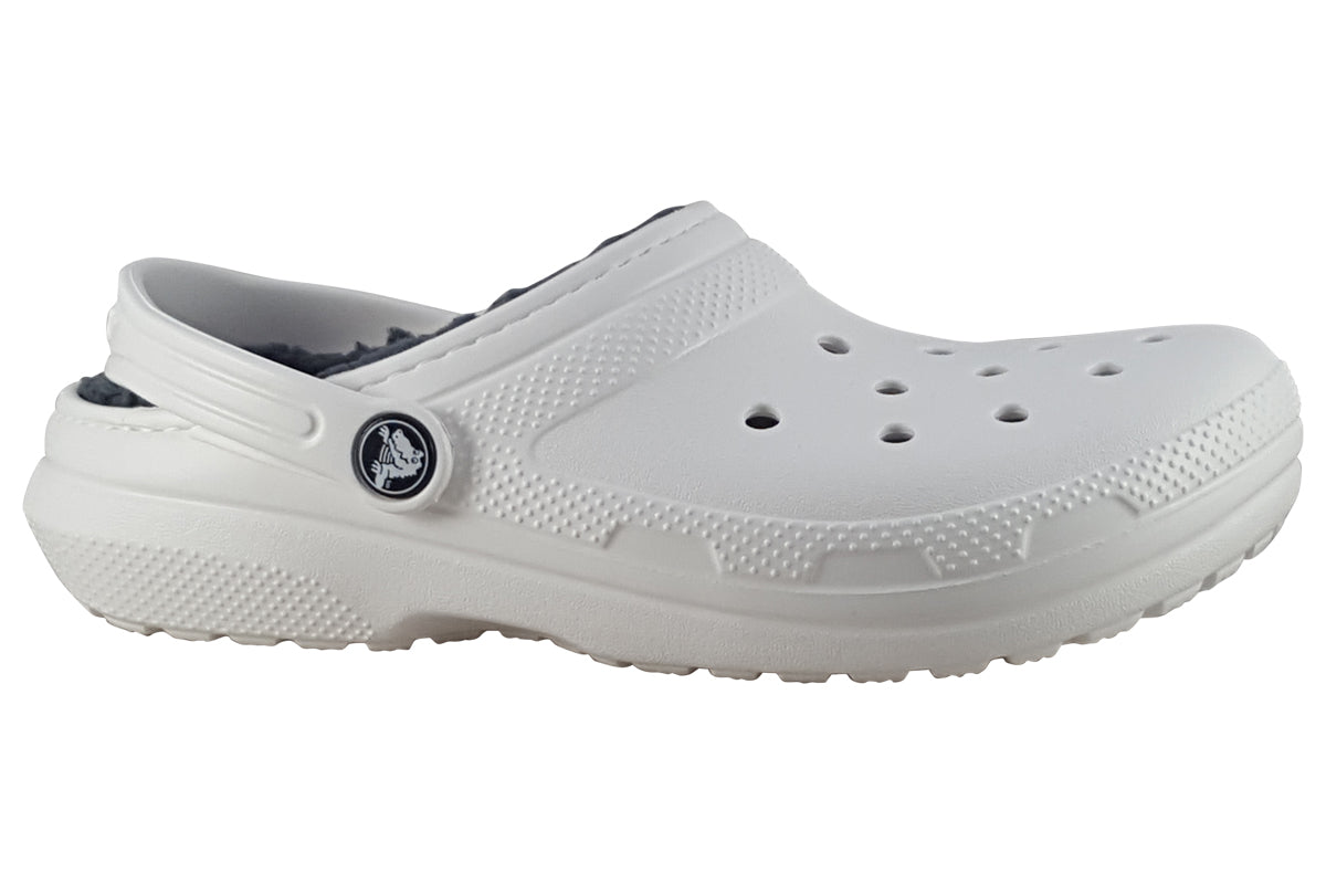 crocs classic lined b white grey right