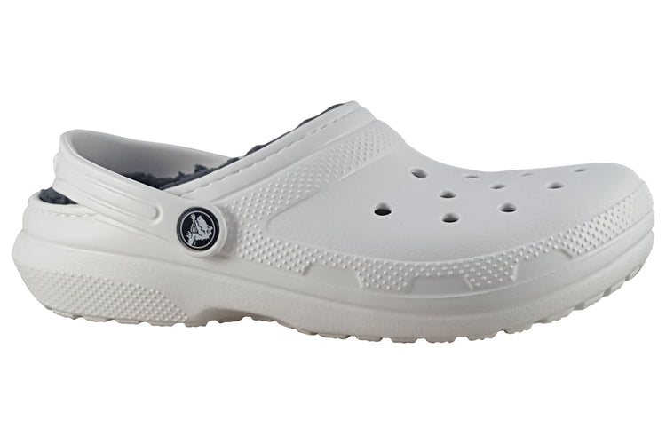Crocs Classic Lined B 207010 White/Grey Boys Slippers