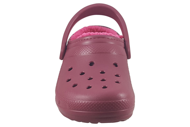Crocs Classic Lined Clog 203591 Beetroot Womens Slippers