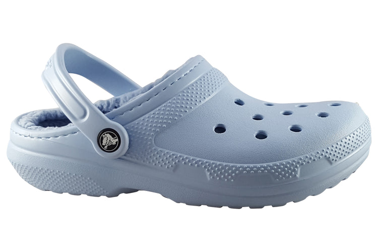 Crocs Classic Lined Clog 203591 Blue Calcite Womens Slippers