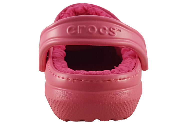 Crocs Classic Lined Clog 203591 Hyper Pink Womens Slippers
