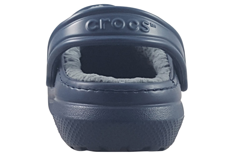 Crocs Classic Lined Clog 203591 Navy/Charcoal Womens Slippers