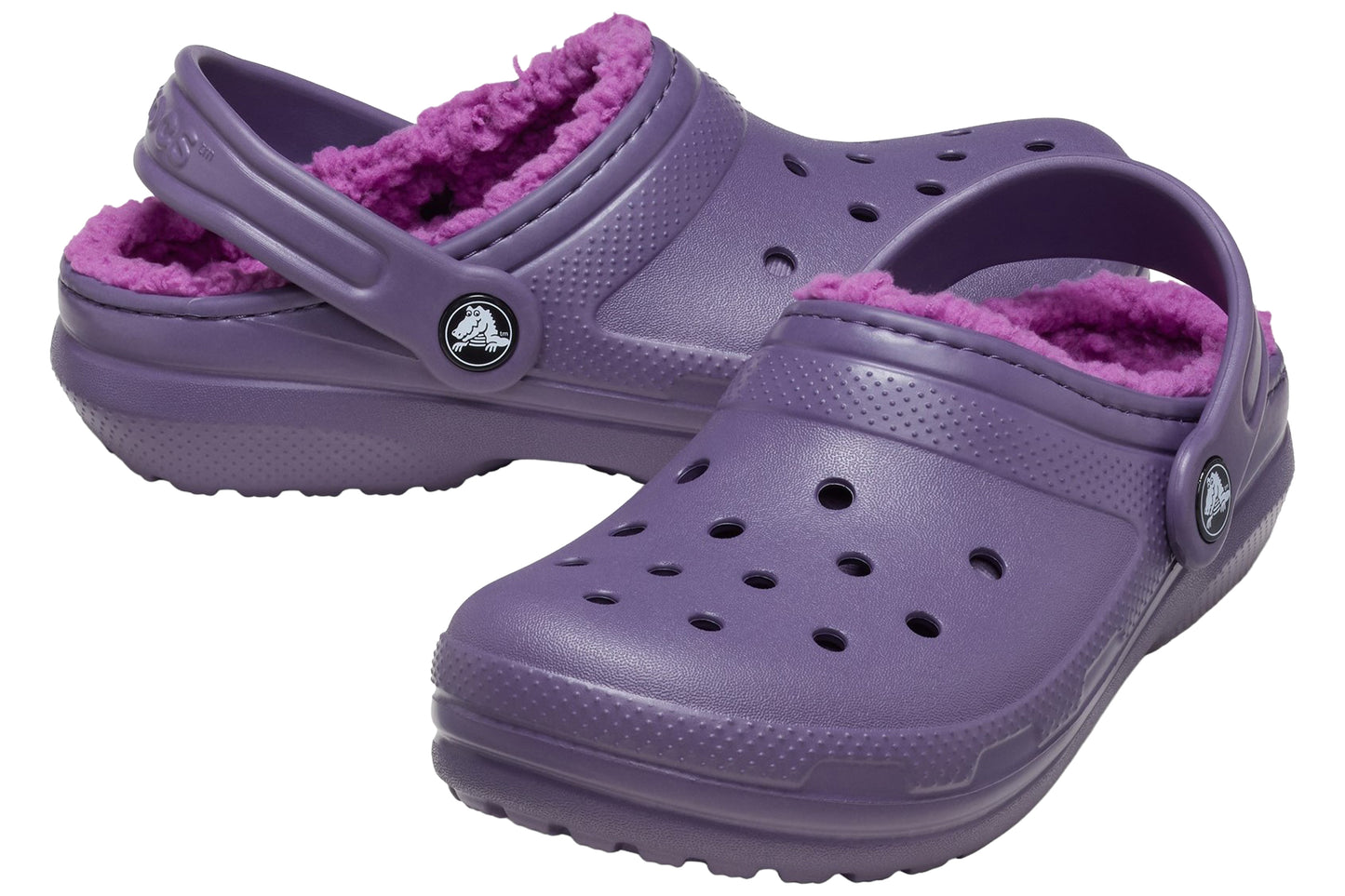 Crocs Classic Lined Clog 207010 Nightshade Girls Slippers
