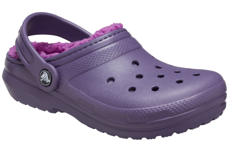 Crocs Classic Lined Clog 207010 Nightshade Girls Slippers