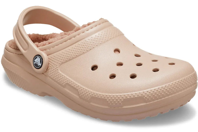 Crocs Classic Lined Clg W 203591 Pink Caramel Womens Slippers