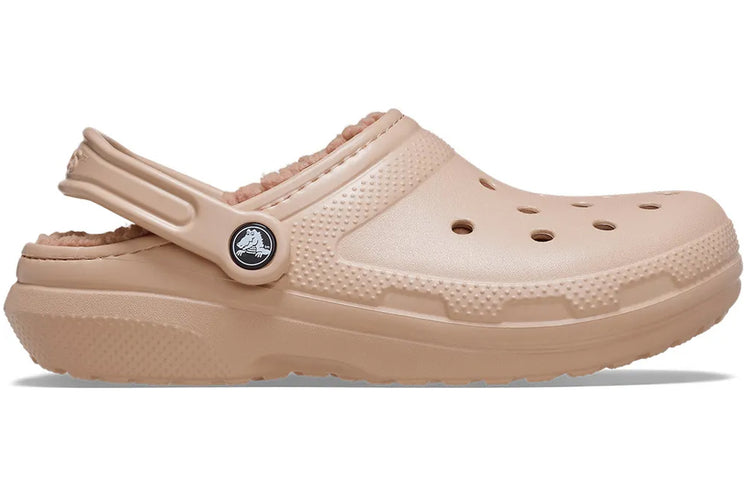 Crocs Classic Lined Clg W 203591 Pink Caramel Womens Slippers