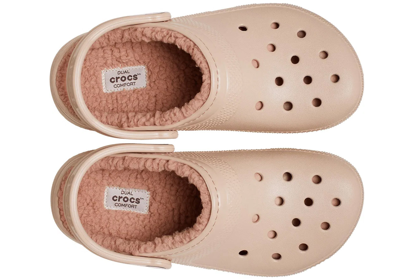 Crocs Classic Lined Clg W 203591 Pink Caramel Womens Slippers