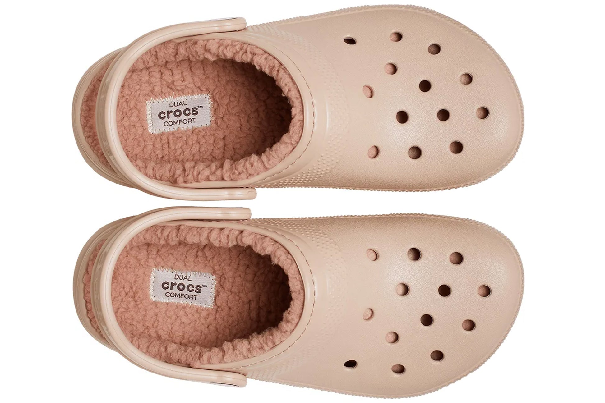 crocs-classic-lined-clog-pink-caramel-top-pair