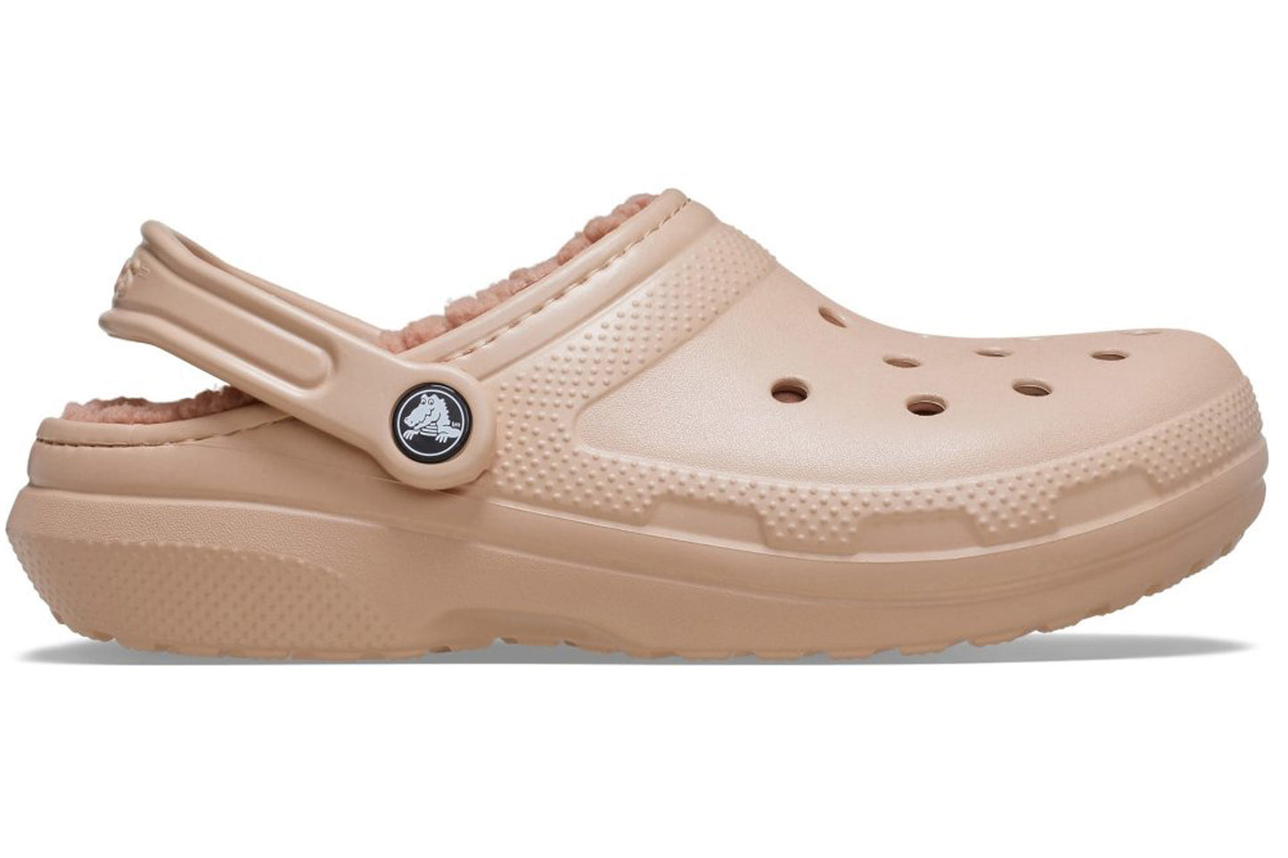 Crocs Classic Lined Clg W 203591 Pink Caramel Womens Slippers