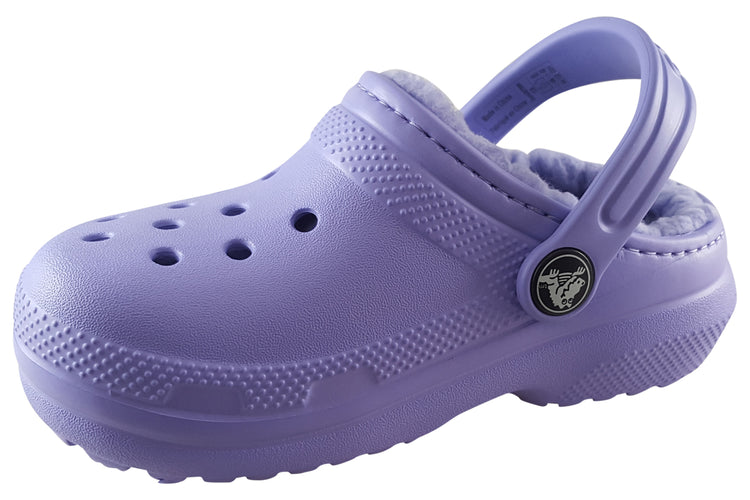 Crocs Classic Lined G 207009 Digital Violet Girls Slippers